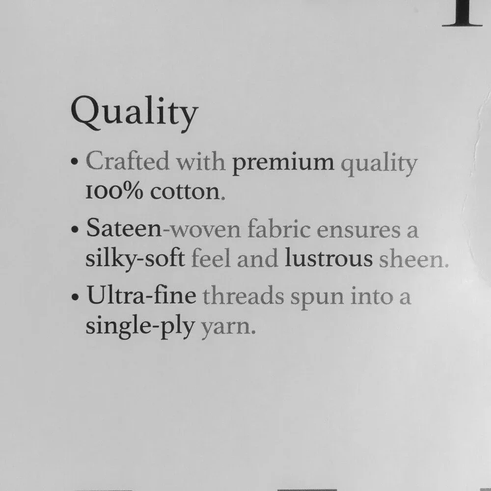 new Charter Club Sleep Luxe 800 TC 100% Cotton FULL Sheet Set - Pebble Pattern